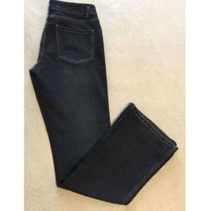 Tahari Pockets Straight Leg Blue Denim Jeans 6